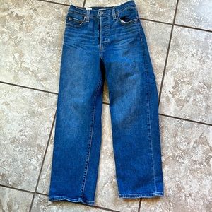 Levi rib cage straight ankle jeans